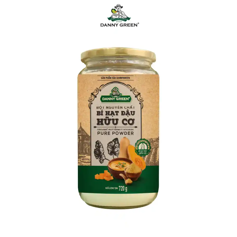 Bột Nguyên Chất Bí Hạt Đậu Hữu Cơ DannyGreen